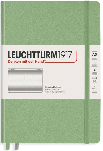 Sage Medium (A5) Ruled Notebook Hardcover | Bookazine HK