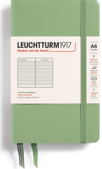 Sage Pocket (A6) Ruled Hardcover Notebook | Bookazine HK
