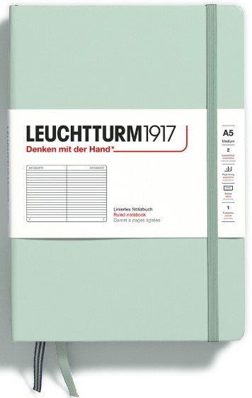Mint Green Medium (A5) Ruled Notebook Hardcover | Bookazine HK