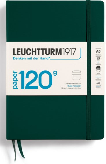 Forest Green Medium (A5) Ruled Notebook 120g Edition | Bookazine HK