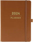 Apollo 2024 Business Planner - Brown (8" x 10")