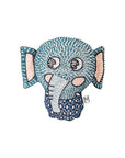 Hand Stitched Lovey Rattle - Elephant