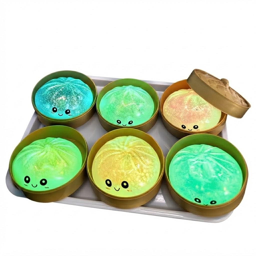Mystery Bun Squishy (Medium) - Glow In The Dark Edition