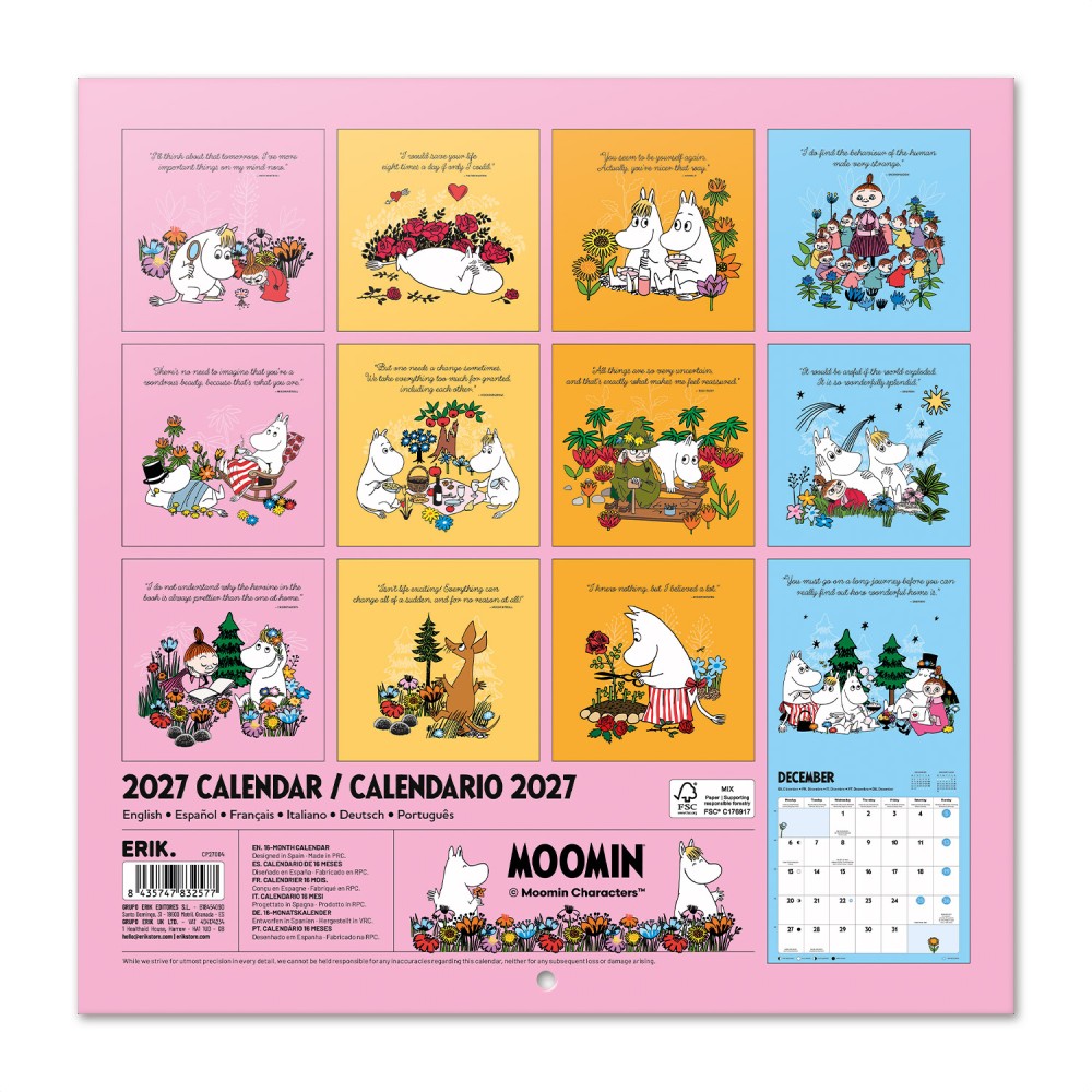 Moomin 2027 Wall Calendar