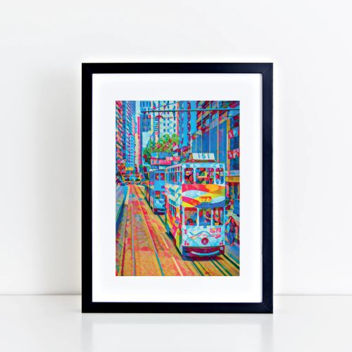 Hong Kong Mosaic Tramway Print | Bookazine HK