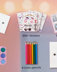 Sticker And Coloring Book - Make-Up Artist Kit | Bookazine HK