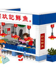 City Story Market Fish Stall Building Blocks