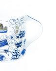 Hong Kong Willow Festive Mug Blue & Silver