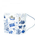 Hong Kong Willow Festive Mug Blue & Silver