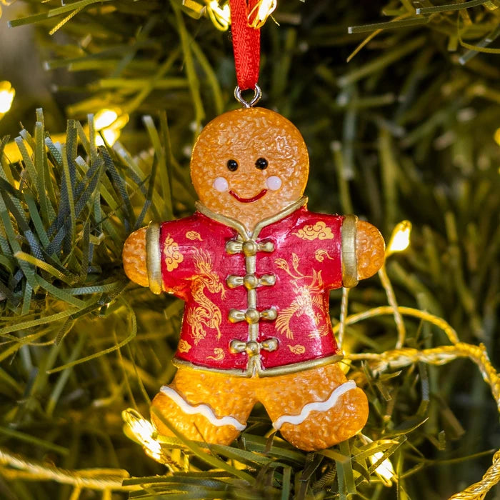 Silk Jacket Gingerbread Man Ornament