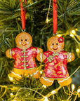 Silk Jacket Gingerbread Man Ornament