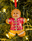 Silk Jacket Gingerbread Man Ornament