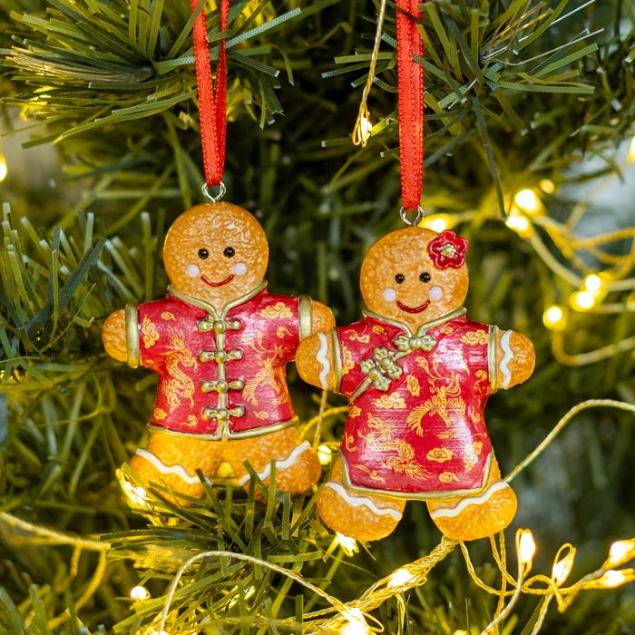 Cheongsam Gingerbread Lady Ornament