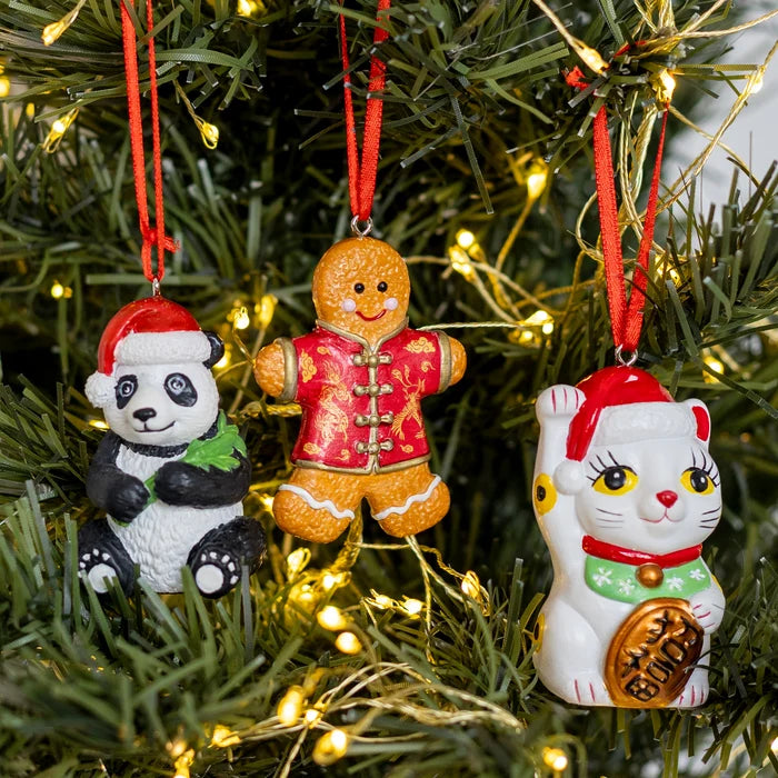 Festive Hong Kong Ornaments 3pc Set