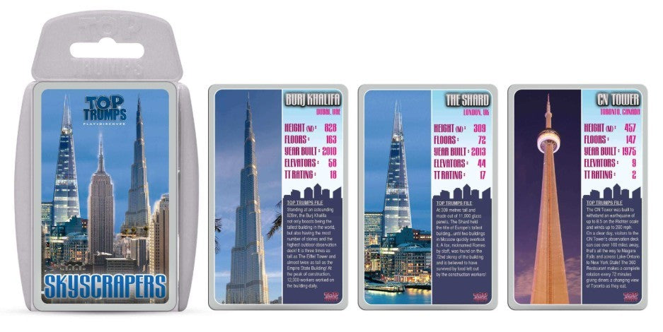 Skyscapers Top Trumps Card Game | Bookazine HK