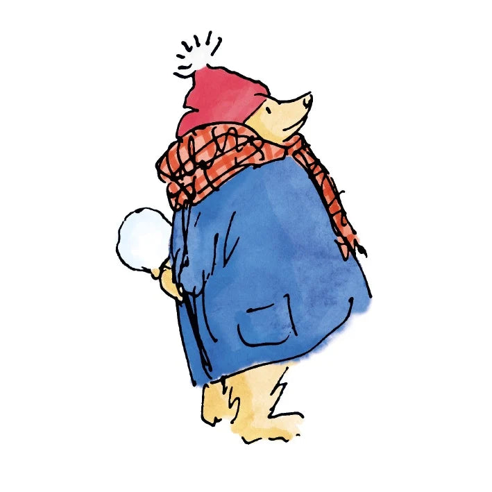 Paddington With Snowball Christmas Card - Pack of 8
