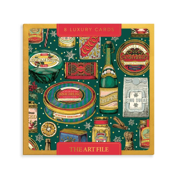 Vintage Christmas Pantry - 8 Luxury Christmas Cards