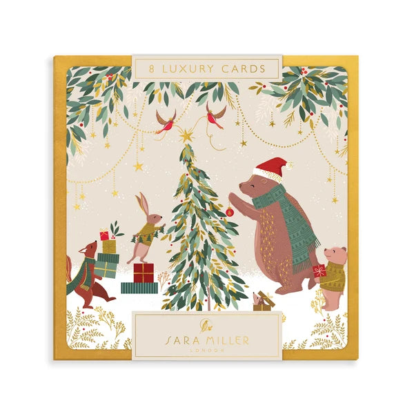 Tree Decorating - 8 Luxury Christmas Cards