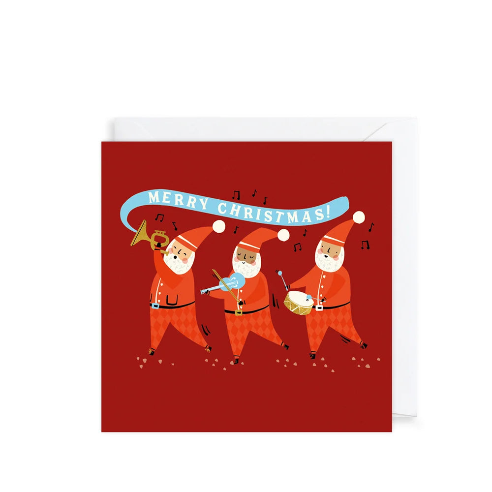 Musical Santa Christmas Card Wallet - Pack of 10