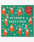 Musical Santa Christmas Card Wallet - Pack of 10