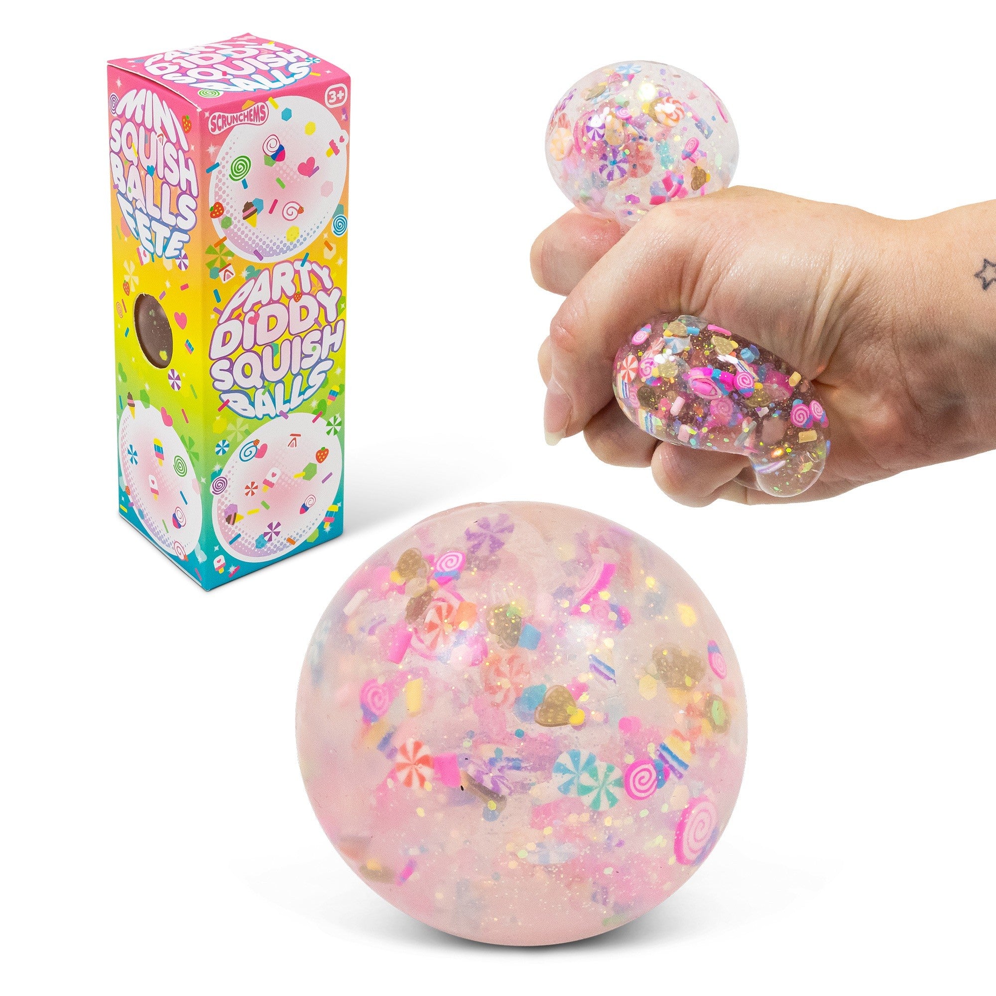 Scrunchems - Party Diddy Squish Balls (3 Packs) | Bookazine HK