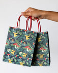 Christmas Woodland Forest Green Bag Pack of 8