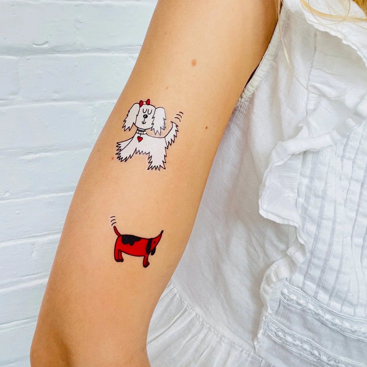 Children's 'Playful Pups' Dog Temporary Tattoos