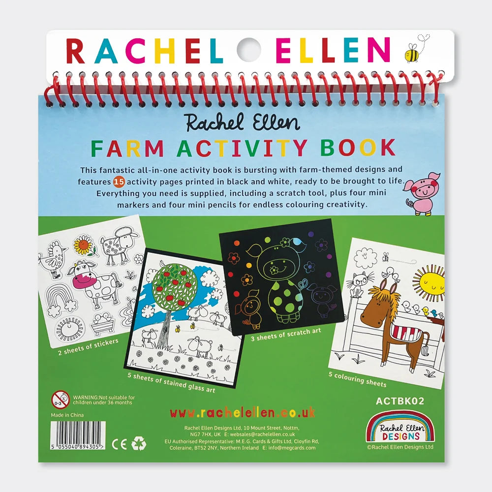 Activity Book with Scratch Art &amp; Stickers - On The Farm