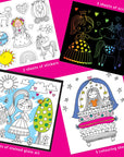 Activity Book with Scratch Art & Stickers - Fairytale Princess