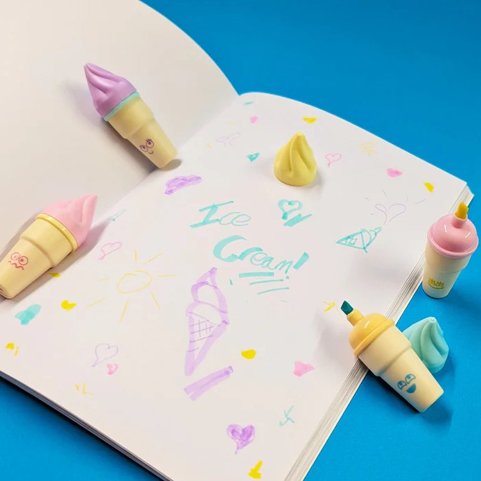 Ice Cream Whippy Highlighters Set of 4 | Bookazine HK