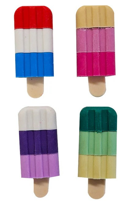 Stripe Icelolly Erasers Set of 4 | Bookazine HK