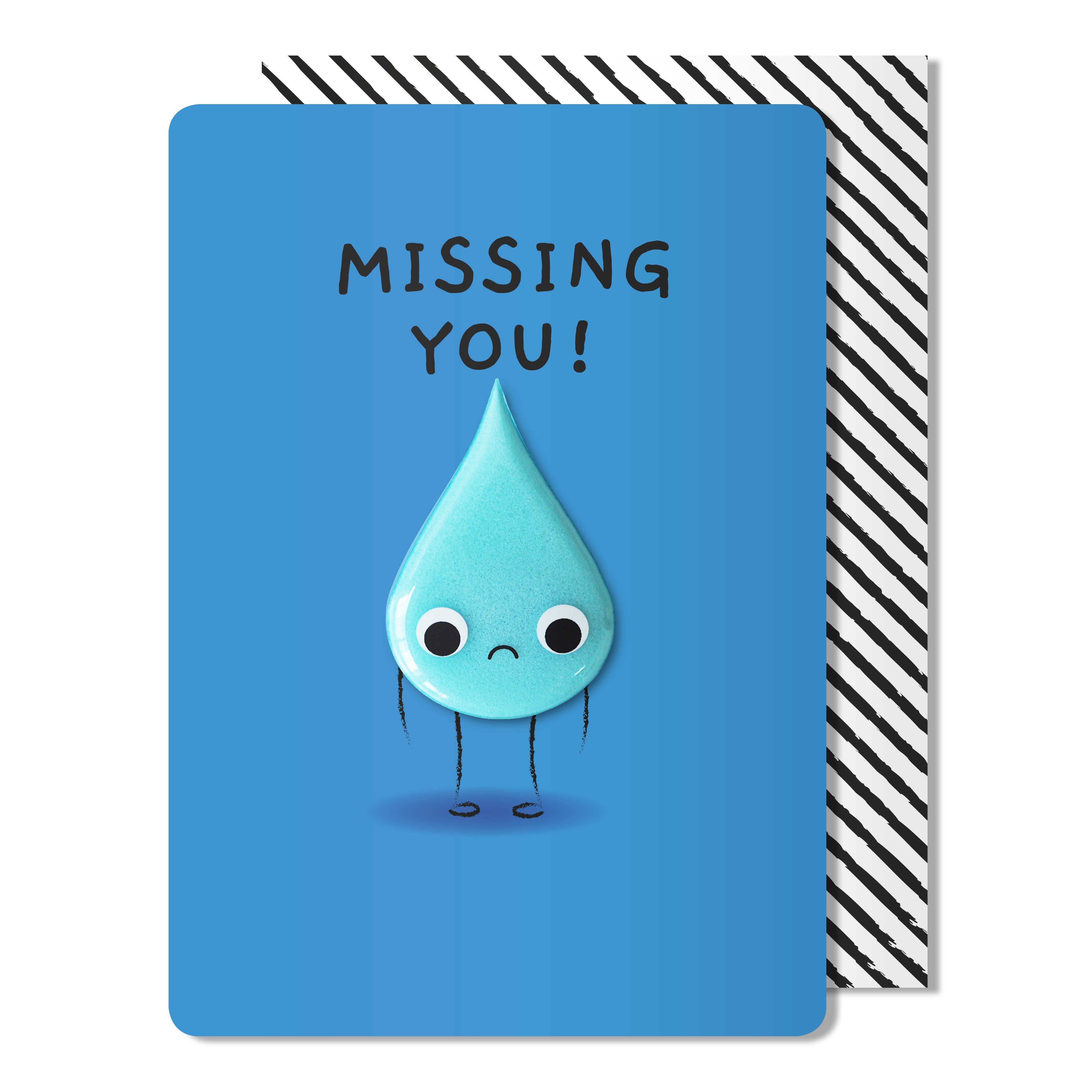 Missing You Teardrop Magnet Card | Bookazine HK