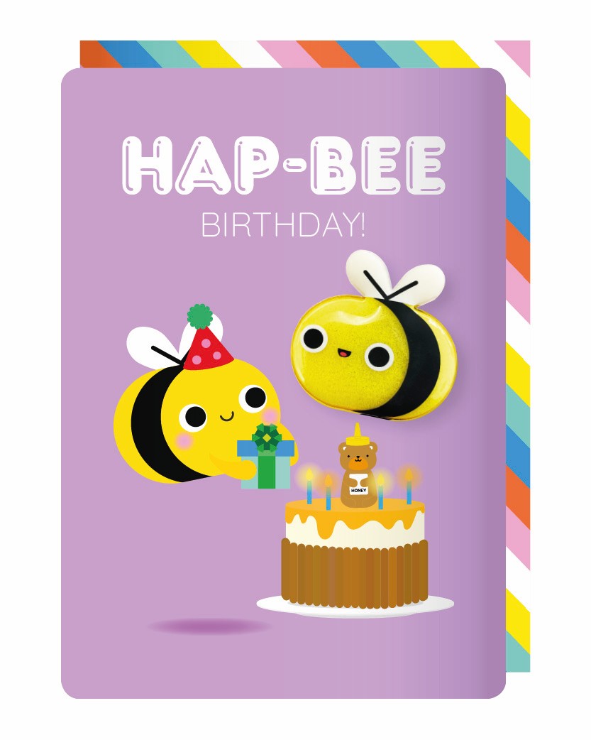 Hap-Bee Birthday Magnet Card | Bookazine HK