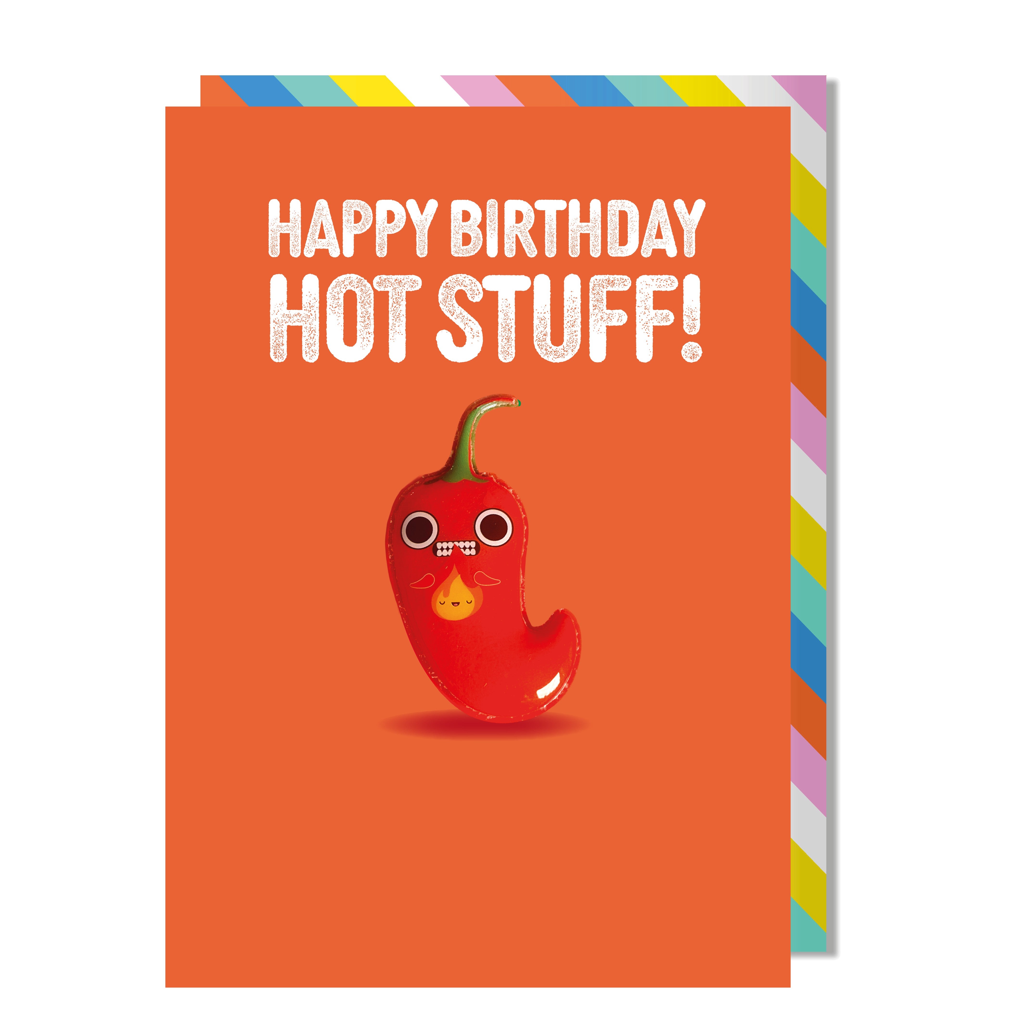 Happy Birthday Hot Stuff Chili Magnet Card | Bookazine HK