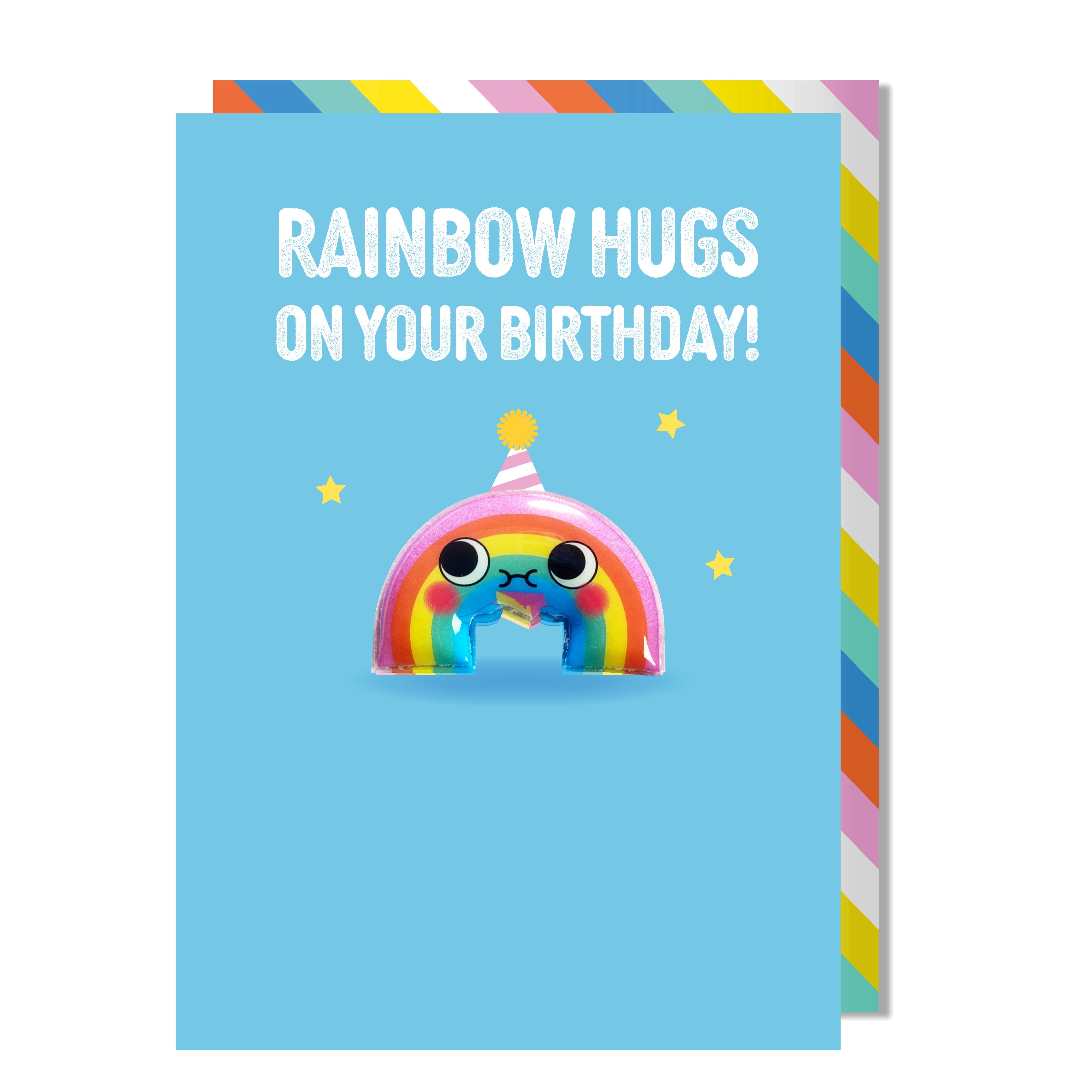 Rainbow Hugs On Your Birthday Magnet Card | Bookazine HK