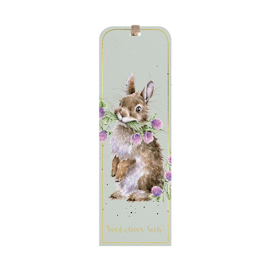 Head Clover Heels Bunny Bookmark - wrendale