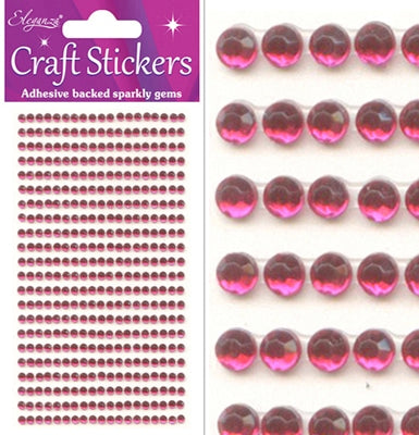 Hot Pink Craft Sticker 3mm x 418pcs