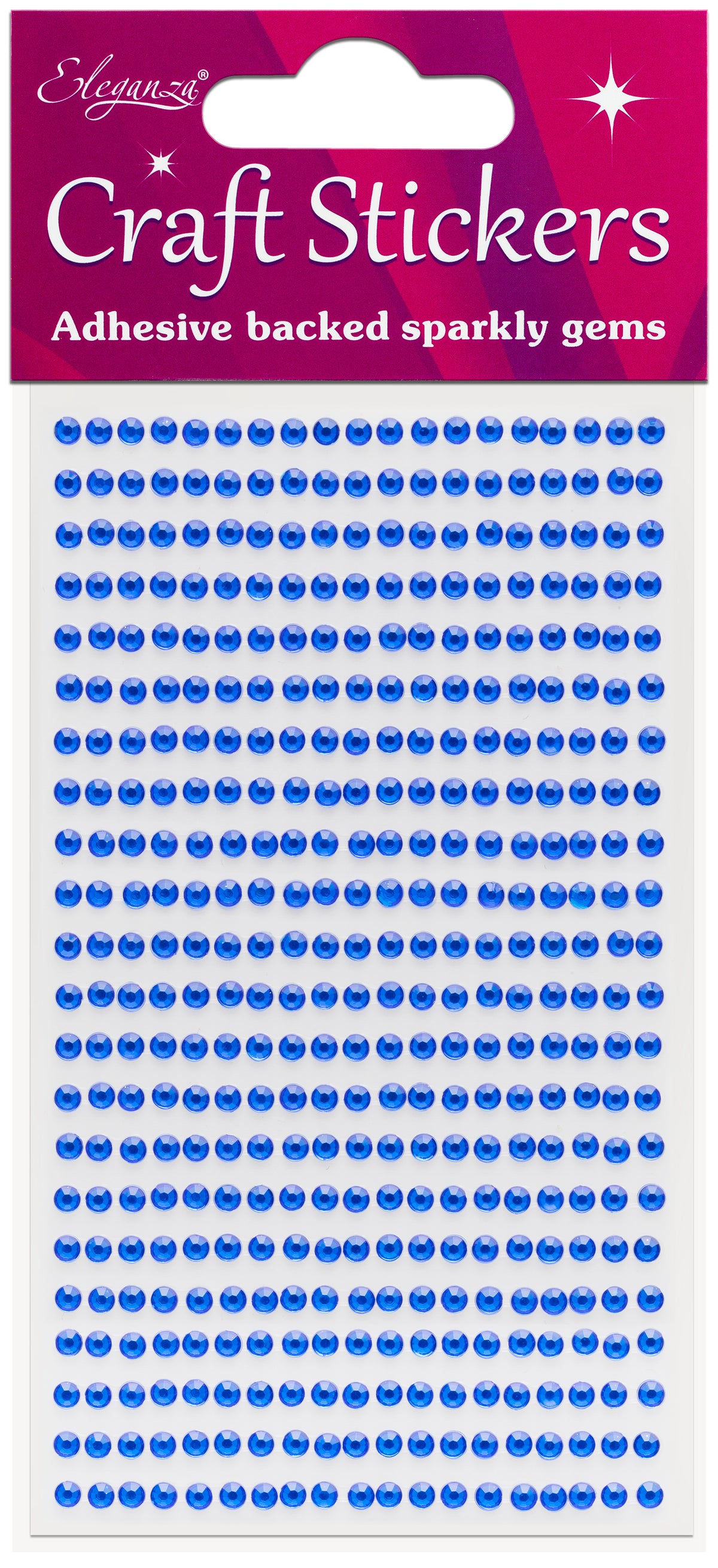 Sapphire Blue Gems Craft Sticker 3mm x 418pcs