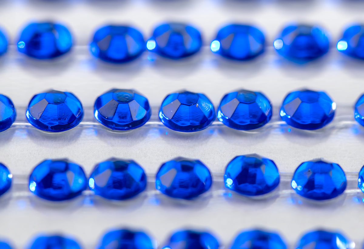 Sapphire Blue Gems Craft Sticker 3mm x 418pcs