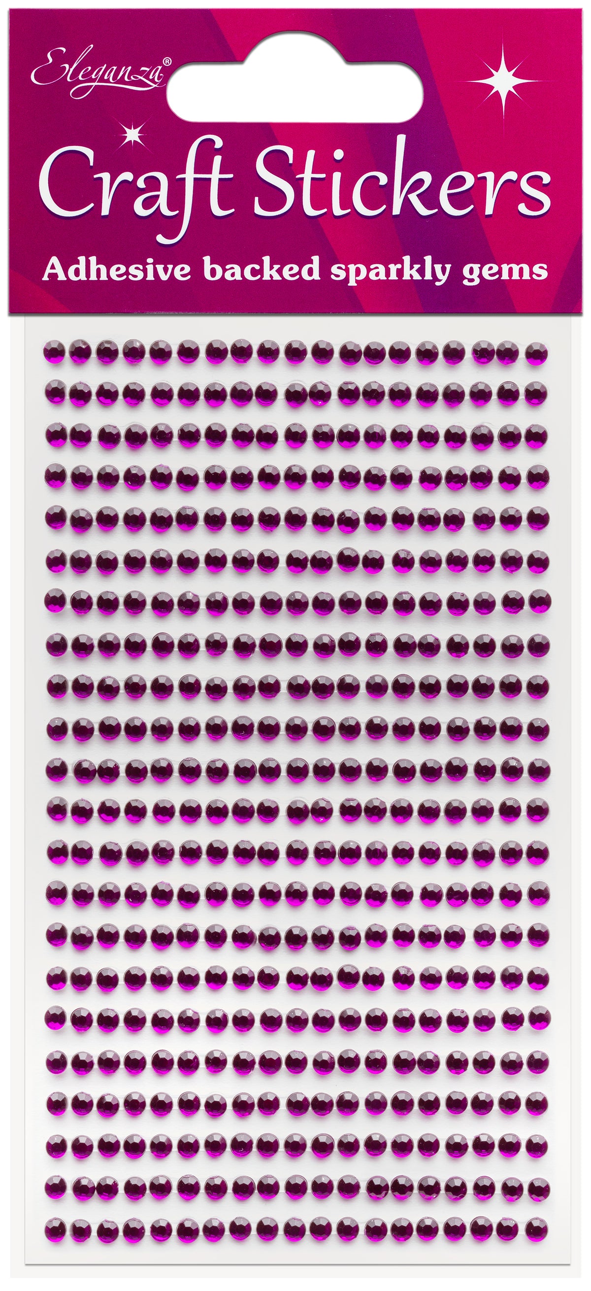 Amethyst Gems Craft Sticker 3mm x 418pcs