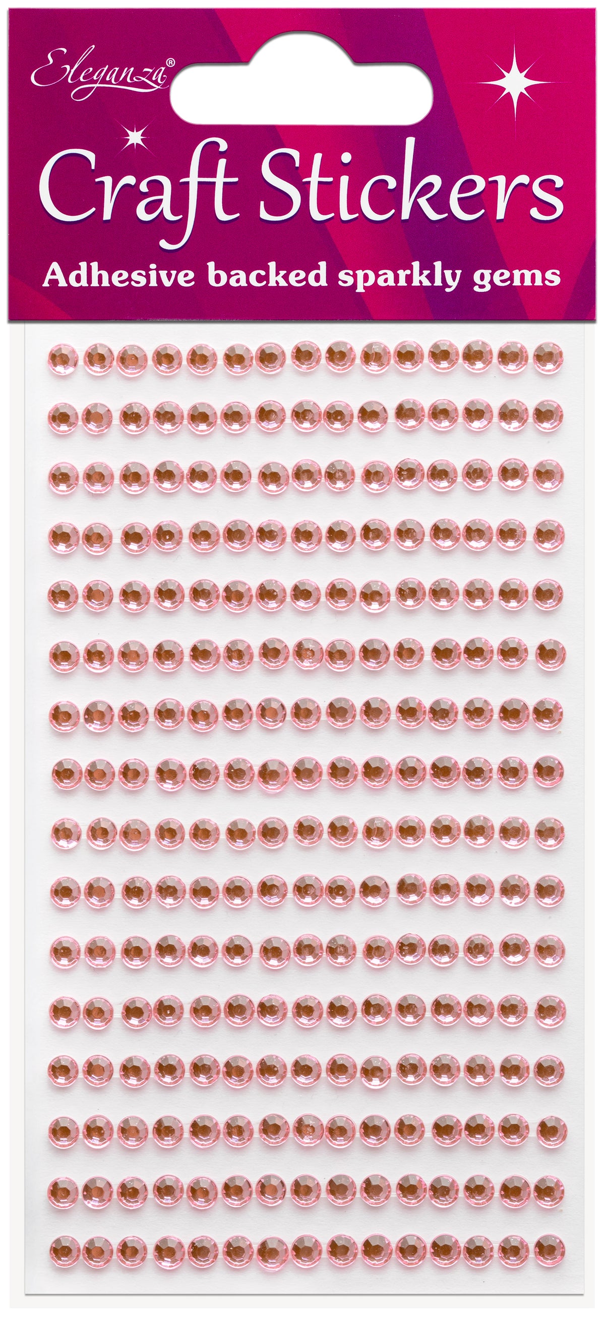 Pearl Pink Gems Craft Sticker 4mm x 240pcs