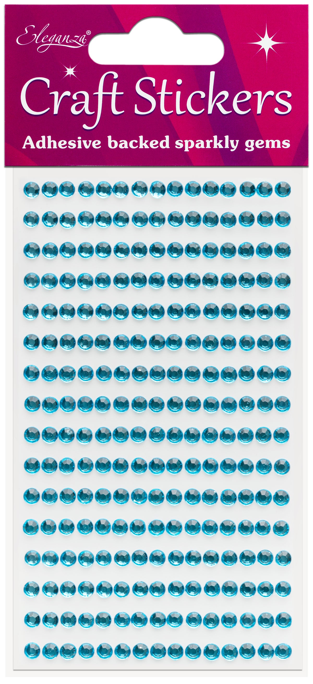 Pearl Blue Gems Craft Sticker 4mm x 240pcs