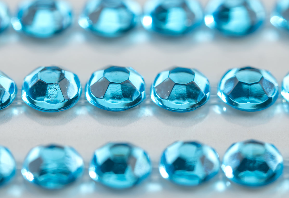 Pearl Blue Gems Craft Sticker 4mm x 240pcs