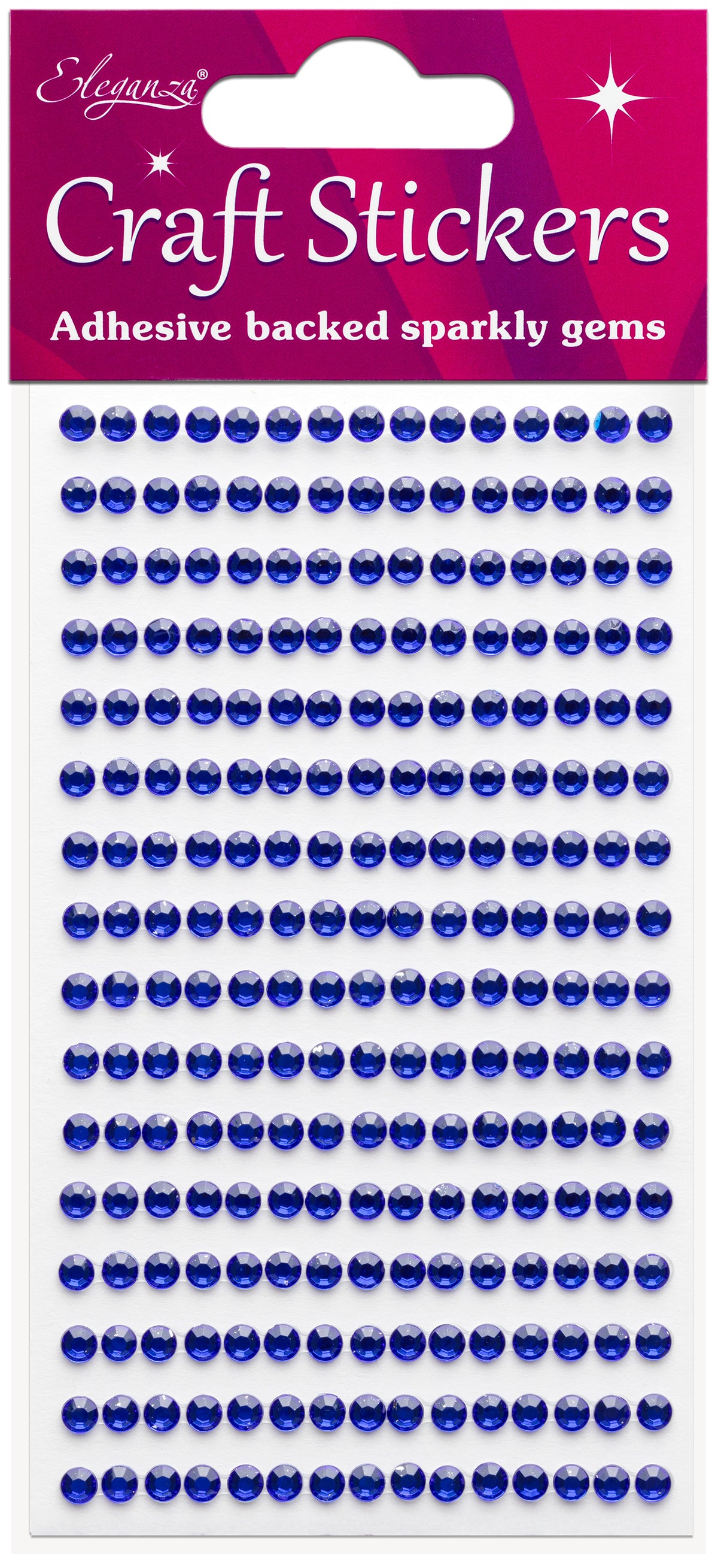 Sapphire Blue Gems Craft Sticker 4mm x 240pcs