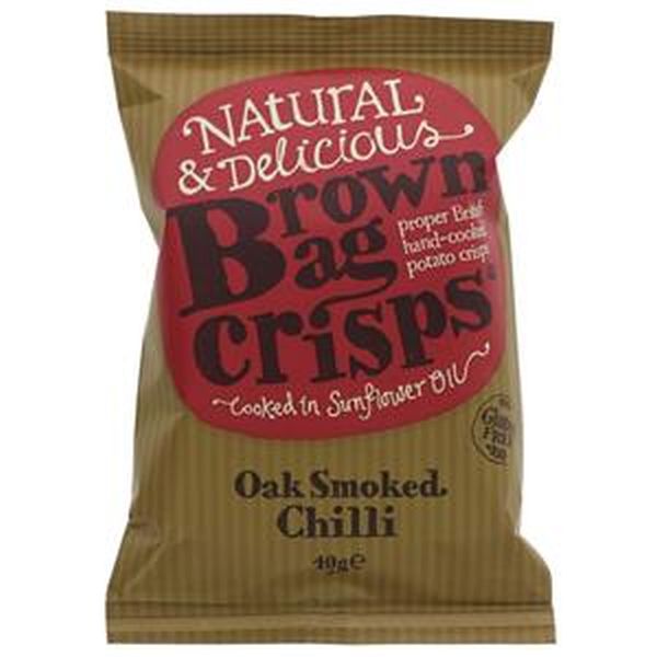 Brown Bag Oak Smoked Chilli Crisps 40G