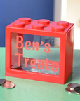Bank Blox Red Personalisable Money Box | Bookazine HK