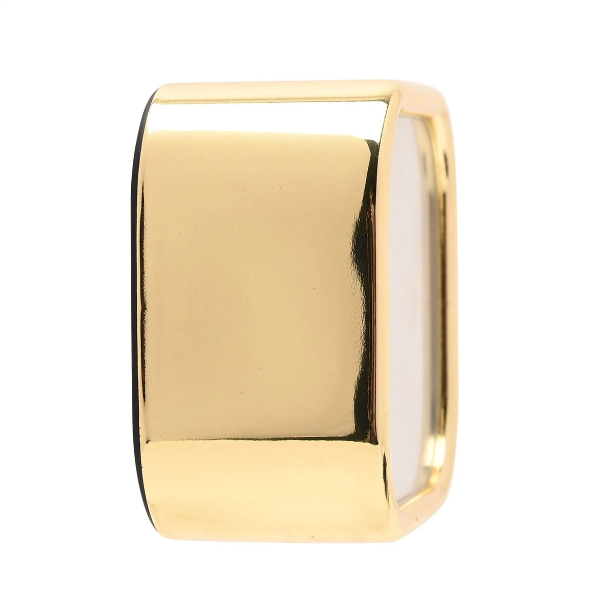 Square Metal Alarm Clock - Gold