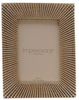 Sunburst Beaded Champagne Resin Photo Frame 4" x 6" | Bookazine HK