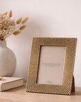 Sunburst Beaded Champagne Resin Photo Frame 4" x 6" | Bookazine HK