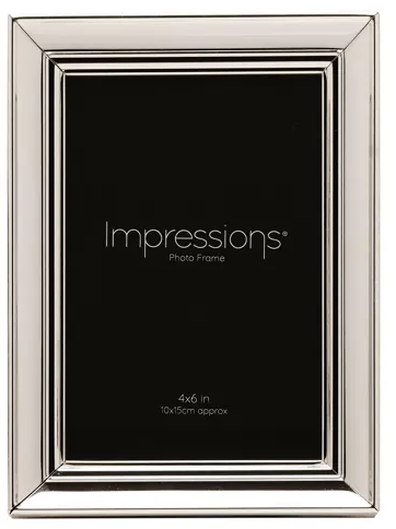 Silver Plated Moulded Photo Frame 4" x 6" | Bookazine HK